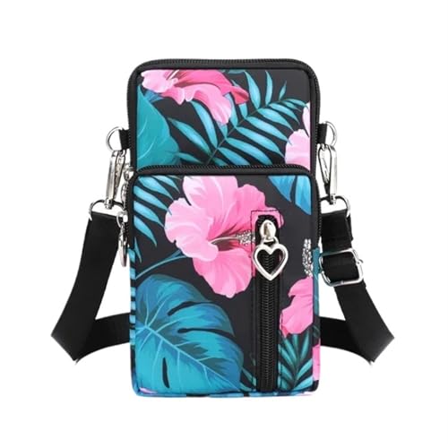 YXINAER Handytasche Damen Umhängetasche Hängender Hals Münzgeldbörse Vertikale Handtasche All-Match Mini Kleine Handy Umhängetasche(Color 16) von YXINAER