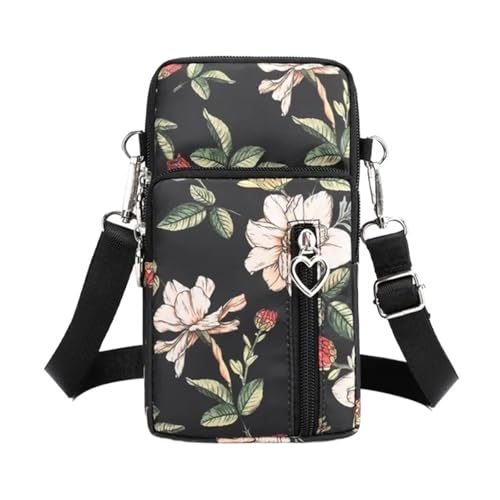 YXINAER Handytasche Damen Umhängetasche Hängender Hals Münzgeldbörse Vertikale Handtasche All-Match Mini Kleine Handy Umhängetasche(Color 18) von YXINAER