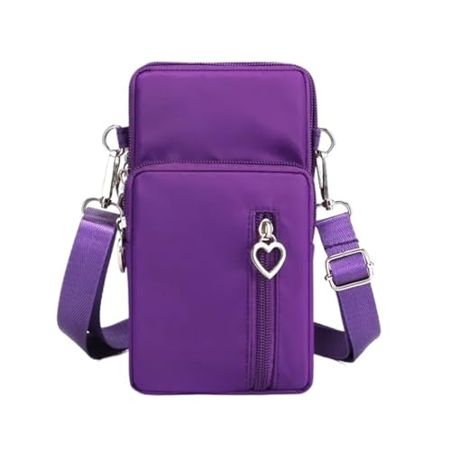 YXINAER Handytasche Damen Umhängetasche Hängender Hals Münzgeldbörse Vertikale Handtasche All-Match Mini Kleine Handy Umhängetasche(Color 2) von YXINAER