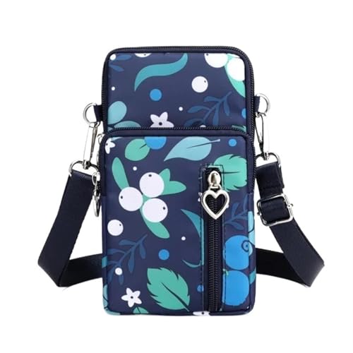YXINAER Handytasche Damen Umhängetasche Hängender Hals Münzgeldbörse Vertikale Handtasche All-Match Mini Kleine Handy Umhängetasche(Color 20) von YXINAER