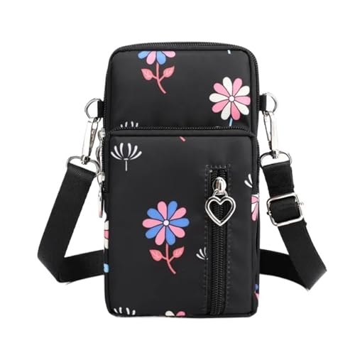 YXINAER Handytasche Damen Umhängetasche Hängender Hals Münzgeldbörse Vertikale Handtasche All-Match Mini Kleine Handy Umhängetasche(Color 22) von YXINAER