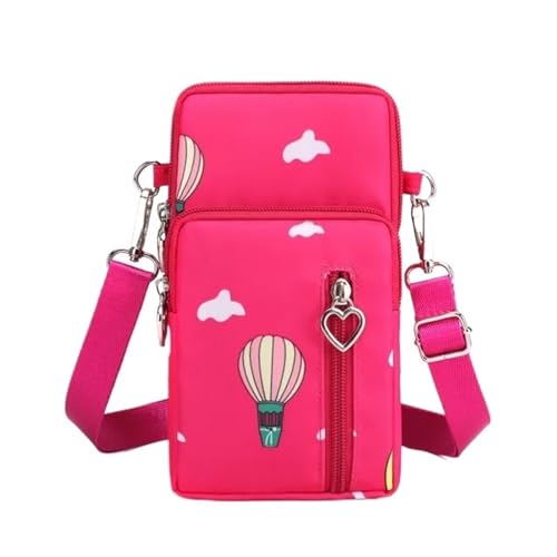 YXINAER Handytasche Damen Umhängetasche Hängender Hals Münzgeldbörse Vertikale Handtasche All-Match Mini Kleine Handy Umhängetasche(Color 25) von YXINAER