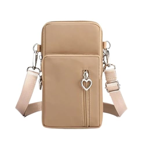 YXINAER Handytasche Damen Umhängetasche Hängender Hals Münzgeldbörse Vertikale Handtasche All-Match Mini Kleine Handy Umhängetasche(Color 3) von YXINAER