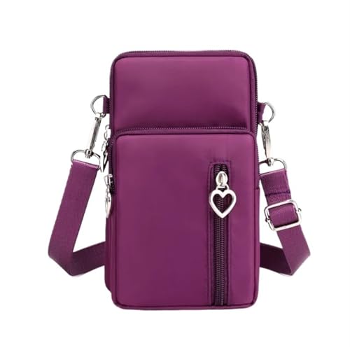 YXINAER Handytasche Damen Umhängetasche Hängender Hals Münzgeldbörse Vertikale Handtasche All-Match Mini Kleine Handy Umhängetasche(Color 5) von YXINAER