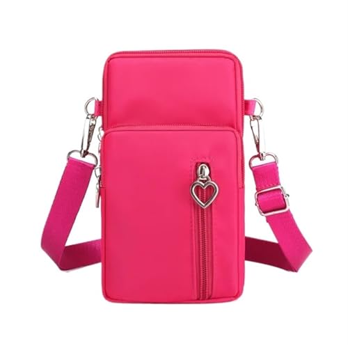 YXINAER Handytasche Damen Umhängetasche Hängender Hals Münzgeldbörse Vertikale Handtasche All-Match Mini Kleine Handy Umhängetasche(Color 6) von YXINAER