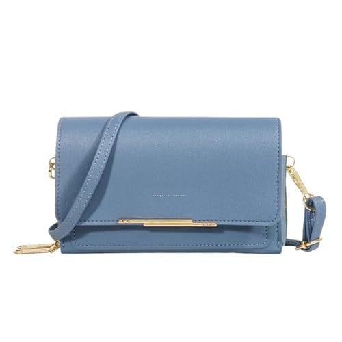 YXINAER Umhängetaschen for Damen, Handy-Geldbörse, Damen-Handtaschen aus PU-Leder, multifunktionale Schultertaschen mit großem Fassungsvermögen Handy Umhängetasche(Blue) von YXINAER
