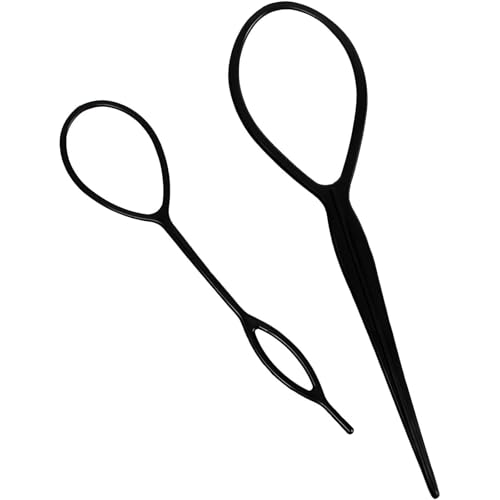 YXL Haarflechtwerkzeug, Topsy Tail Haarwerkzeug, Haarschlaufen-Durchziehwerkzeug, Haarflechtwerkzeug für Frauen und Mädchen, 2 Stück von YXL