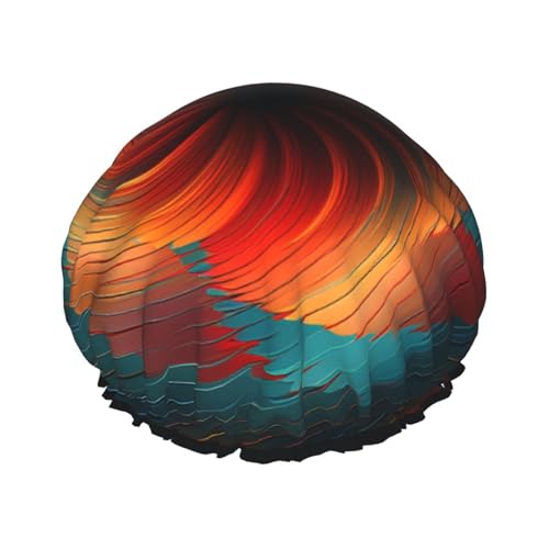 Bunte Vortex wasserdichte Duschhaube für Frauen – elastische und wiederverwendbare Haarkappe, perfekt zum Baden, Gesichtspflege, schwarz Bunte Vortex wasserdichte Duschhaube für Frauen – elastische und wiederverwendbare Haarkappe, perfekt zum Baden, Gesichtspflege, schwarz von YXLymxDAMAI