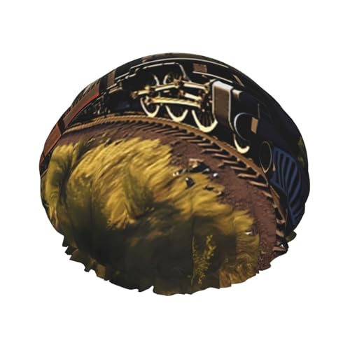 service train Wasserdichte Duschhaube für Frauen - Elastische und wiederverwendbare Haarkappe, perfekt zum Baden, Gesichtspflege, Schwarz service train Wasserdichte Duschhaube für Frauen - Elastische und wiederverwendbare Haarkappe, perfekt zum Baden, Gesichtspflege, Schwarz von YXLymxDAMAI