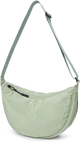 YXQSED Crossbody Bag Damen Männer Halbmond Schultertasche, Hobo Halfmoon Bag Umhängetasche Damen Kleine für Damen Männer Reisen von YXQSED