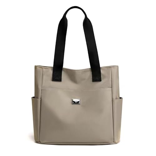 YXQSED Nylon Shopper Damen, Leicht Multi-Tasche Handtasche Wasserdicht Groß Umhängetasche Khaki von YXQSED