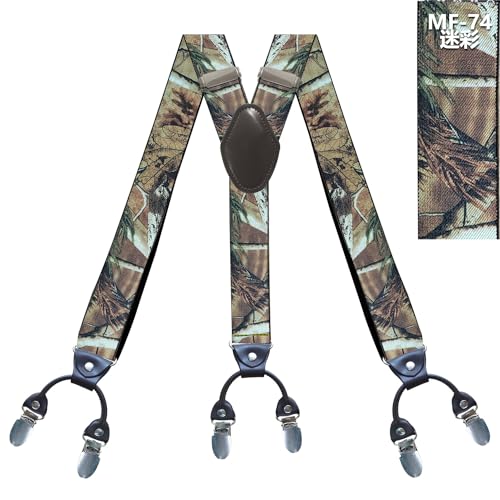YXRIJDJ Strapazierfähige Hosenträger für Herren, 3,6 cm breit, vollelastische Hosenträger mit Knopfende, Camo, one size fit most YXRIJDJ Strapazierfähige Hosenträger für Herren, 3,6 cm breit, vollelastische Hosenträger mit Knopfende, Camo, one size fit most von YXRIJDJ