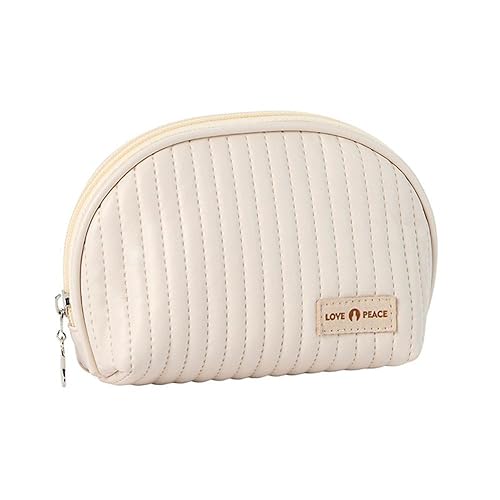 Tragbare Leder Make-up Tasche Frauen Kosmetiktasche Outdoor Wasserdicht Toilettenartikel Organizer Beauty Make-up Taschen Organizer Weibliche Feminine Ästhetik für Menstruation Frauen Frauen Reise Pad von YXRRVING