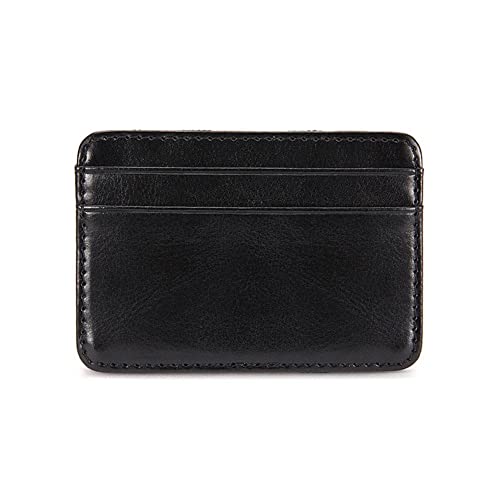 YXRRVING Neue Männer Frauen Smart Wallet Kreditkarte Mode Geldbörse Aluminiumlegierung Casual Marke Mini Business Geldbörse PU, Schwarz von YXRRVING