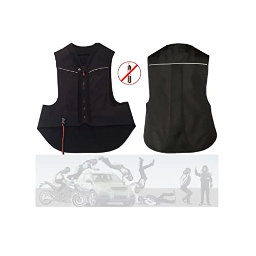 YXYECEIPENO Reiter-Airbag-Weste Frauen Motorrad Airbag Weste 18kg Ultra-Low-Spann-Boot-Airbag Wird In Reitersport, Fahrrad, Motorradreitgeräten Verwendet (Color : Black, Size : L) von YXYECEIPENO