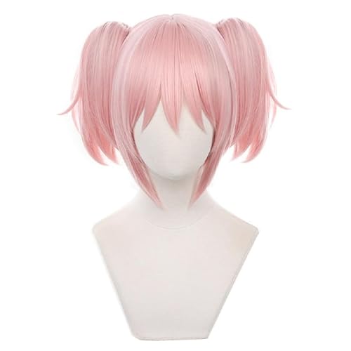 Perücke (Puella Magi Madoka Magica: Kaname Madoka) Cosplay Perücke Halloween Perücken Fasching Damen-/Herrenperücke Karneval Wig von YXZCOS