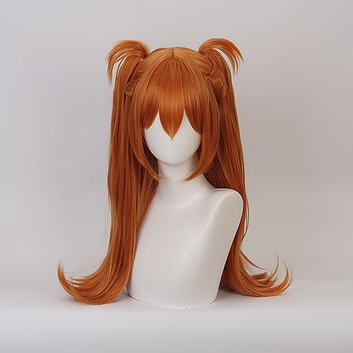 YXZCOS Perücke 【EVA: Asuka Langley Soryu】 Cosplay Perücke Halloween Perücken Fasching Damen-/Herrenperücke Karneval Wig von YXZCOS