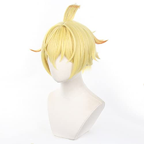 YXZCOS Perücke 【Genshin Impact: Mika】 Cosplay Perücke Halloween Perücken Fasching Damen-/Herrenperücke Karneval Wig von YXZCOS