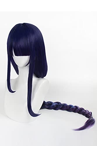 YXZCOS Perücke 【Genshin Impact: Raiden Shogun】 Cosplay Perücke Halloween Perücken Fasching Damen-/Herrenperücke Karneval Wig von YXZCOS