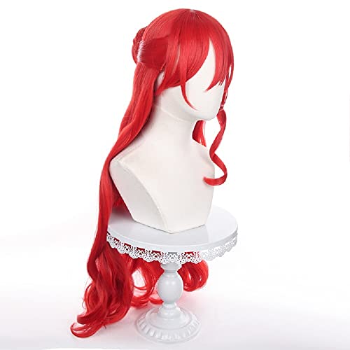 YXZCOS Perücke 【Honkai: Star Rail: Himeko】 Cosplay Perücke Halloween Perücken Fasching Damen-/Herrenperücke Karneval Wig von YXZCOS