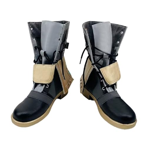 YXZCOS Schuhe 【Genshin Impact: Freminet】 Cosplay Schuh Halloween Kostüme Stiefel Anime Kurzstiefel Party Hausschuhe Rollenspiel Outfit Schuhe -39 von YXZCOS