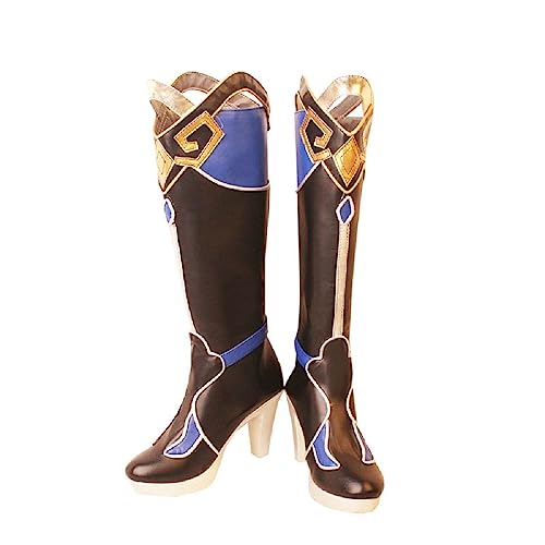 YXZCOS Schuhe 【Honkai: Star Rail: Jingliu】 Cosplay Schuh Halloween Kostüme Stiefel Anime Kurzstiefel Party Hausschuhe Rollenspiel Outfit Schuhe -38 von YXZCOS