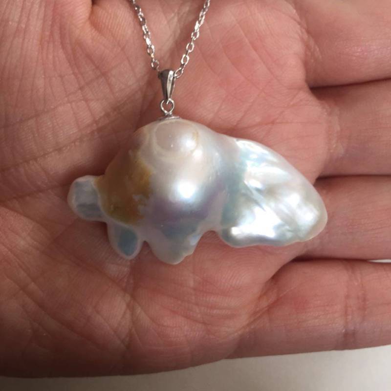 Lange Schildkröten Barockperlenkette/2.5 4.2 cm von YY0306Jewelry