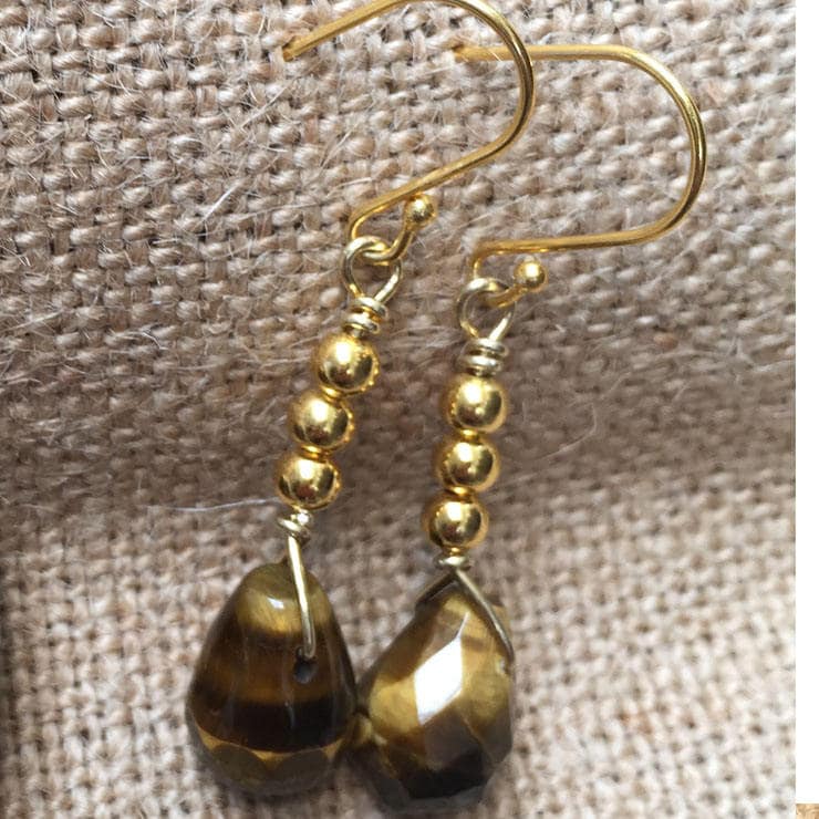 Tigerstein Ohrringe von YY0306Jewelry