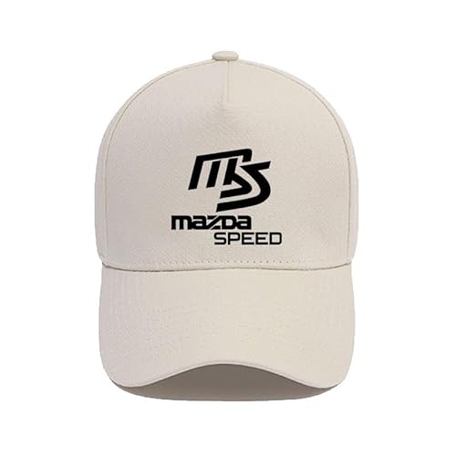 YYBCDSA Foam Trucker Cap,Für Mazda 2 3 6 Axela CX-3 CX-5 CX-30 MX-5 Sommer Sport Basecap Baseballkappe,Unisex Baseball Mütze,verstellbaren Klipp-Verschluss,C von YYBCDSA