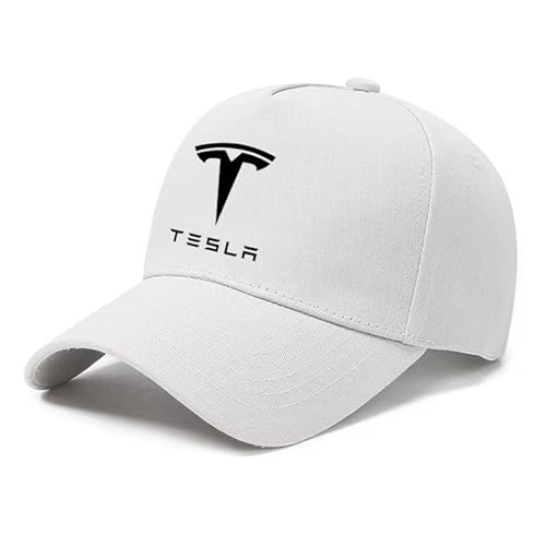 YYBCDSA Foam Trucker Cap,Für Tesla Model 3 Model S Model X Model Y Sommer Sport Basecap Baseballkappe,Unisex Baseball Mütze,verstellbaren Klipp-Verschluss,C von YYBCDSA
