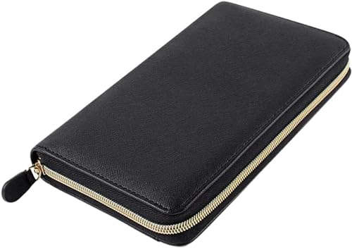 YYCFB Cash Budget Envelope Wallet System für Frauen, 12 Budget Sheets Envelopes, Binder Note für Budgetierung und Geld Sparen, Schwarz von YYCFB