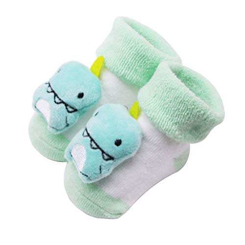 YYDSS Baby Socken Neugeborenes Baumwolle indoor Socken Weicher Bodensocken Schuhe Kleinkind Mädchen Bogen Anti Rutsch Socken Strümpfe Elegante Cartoon Bell Socken für 0-24 Monate von YYDSS