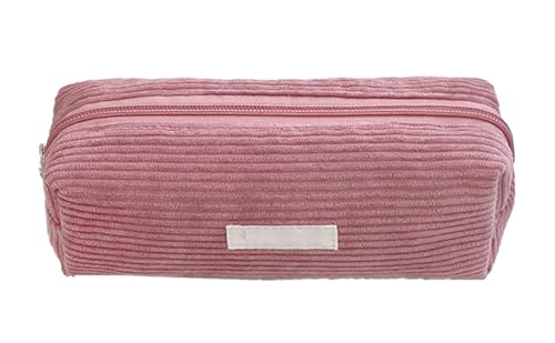 YYDSWTW Beutel Bleistift Hülle Cord -Kapazität mit glattem Reißverschluss Festkörper -Schreibwarener Portable Haltbar ohne Verformung rot von YYDSWTW