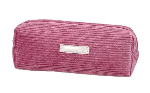 YYDSWTW Beutel Bleistift Hülle Cord mit großer Kapazität tragbar mit glattem Reißverschluss Festkörper -Schreibwarenorganisator langlebig ohne Verformung Rosa YYDSWTW Beutel Bleistift Hülle Cord mit großer Kapazität tragbar mit glattem Reißverschluss Festkörper -Schreibwarenorganisator langlebig ohne Verformung Rosa von YYDSWTW