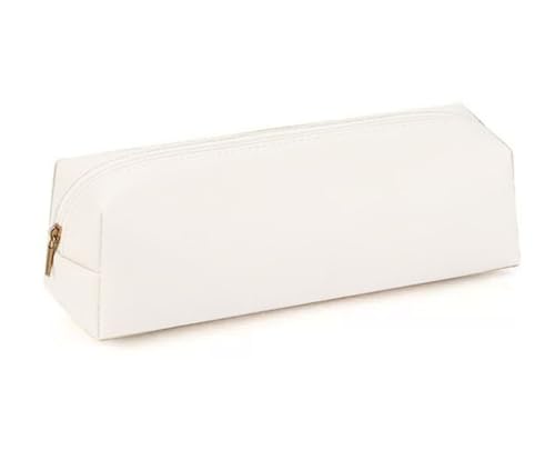 YYDSWTW Beutel Stationery Organizer Faux weich tragbarer Speicher für Student Office Desk Teenager Reisen weiß 200 * 60 * 60mm von YYDSWTW