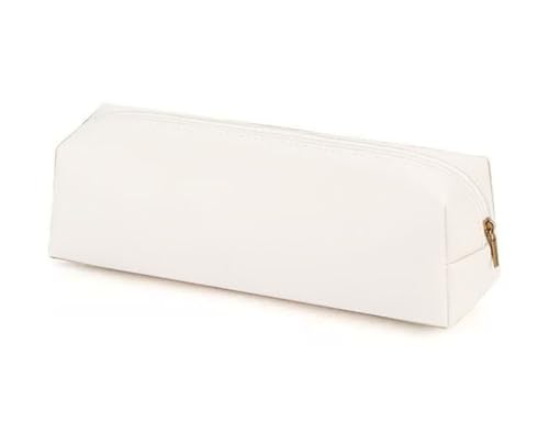 YYDSWTW Beutelbeutel handgefertigtes Bleistiftkoffer Leichtes Speicher für Teenager Klassenzimmer Schreibtisch Büro weiß 200 * 60 * 60mm von YYDSWTW