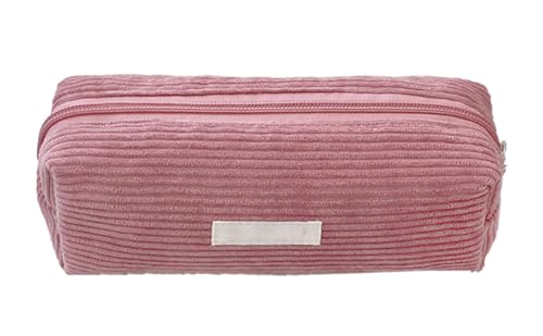 YYDSWTW Beutelbleistifthülle Cord -Kapazität mit glattem Reißverschluss Festkörper -Schreibtisch organisatorin tragbarer dauerhafter Keine Verformung rot von YYDSWTW