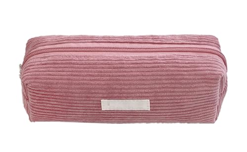 YYDSWTW Beutelstiftkoffer Cord -Kapazität mit glattem Reißverschluss Festkörper -Schreibtisch -Organizer dauerhaft ohne Verformung tragbar rot von YYDSWTW