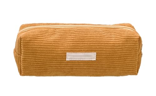 YYDSWTW Beutelstiftkoffer Cordable tragbar mit glattem Reißverschluss Festkörper -Schreibtisch Organizer Praktisch dauerhaft ohne Verformung Gelb von YYDSWTW