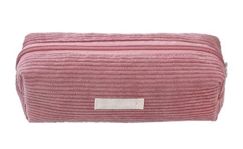 YYDSWTW Beutelstiftkoffer Cordable tragbar mit glattem Reißverschluss Festkörper -Schreibtisch Organizer dauerhaft ohne Verformung große Kapazität rot von YYDSWTW