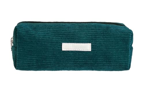 YYDSWTW Beutelstiftkoffer Cordable tragbar mit glattem Reißverschluss Streifen -Schreibwarener Großkapazität Langlebiger Kapazität ohne Verformung Marineblau von YYDSWTW