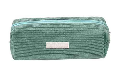 YYDSWTW Beutelstiftkoffer Cordable tragbar mit glattem Reißverschluss -Streifen -Schreibwarener Portable Haltbar ohne Verformung Grün von YYDSWTW