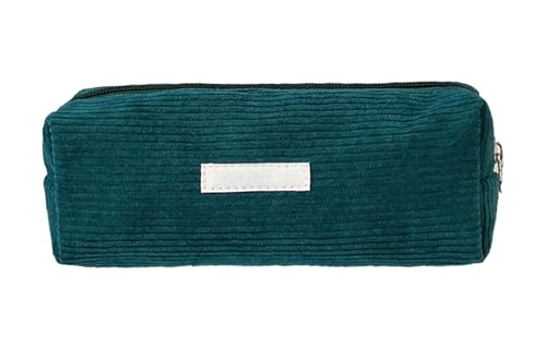 YYDSWTW Beutelstiftkoffer Cordable tragbar mit glattem Reißverschluss -Streifen -Schreibwarener Portable Haltbar ohne Verformung Marineblau von YYDSWTW