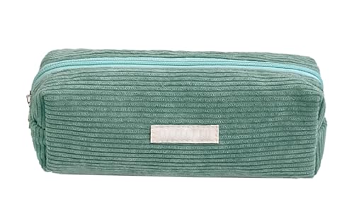 YYDSWTW Beutelstiftkoffer Cordable tragbar mit reibungsloser Zipper -Streifen -Schreibtisch Organizer Praktisch langlebig ohne Verformung Grün von YYDSWTW