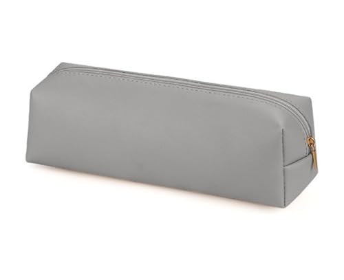 YYDSWTW Bleistiftkoffer Beutel PU Leder tragbar grau 200 * 60 * 60mm von YYDSWTW