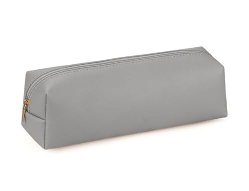 YYDSWTW Bleistiftkoffer Beutel handgefertigtes Kunstwerk für weiche Stiftbeutel für Student Office Desk Travel Klassenzimmer grau 200 * 60 * 60mm von YYDSWTW