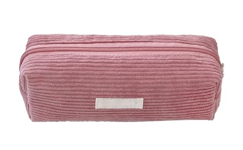 YYDSWTW Bleistiftkoffer Stiftbeutel Cordable tragbar mit glattem Reißverschluss Festkörper -Desk -Veranstalter großer Kapazität langlebig ohne Verformung rot von YYDSWTW