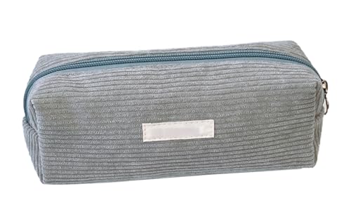 YYDSWTW Bleistiftkoffer Stiftbeutel Cordable tragbar mit glattem Reißverschluss Festkörper -Schreibwarenorganisator Praktische dauerhafte No -Deformation grau von YYDSWTW