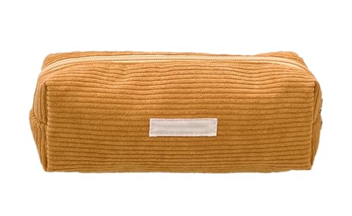 YYDSWTW Bleistiftkoffer Stiftbeutel Cordable tragbar mit glattem Reißverschluss Festkörper -Schreibwarenorganisator langlebig ohne Verformung praktisch Gelb von YYDSWTW