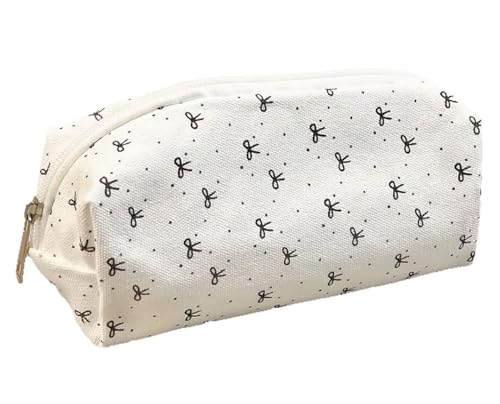 YYDSWTW Bugstiftkoffer Stiftbeutel Stationerie Organizer mit Reißverschluss Schwarz -Weiß -Muster Bögen kompakt tragbarer geräumiger Schreibtisch große Kapazität Handy einfach zu tragen von YYDSWTW